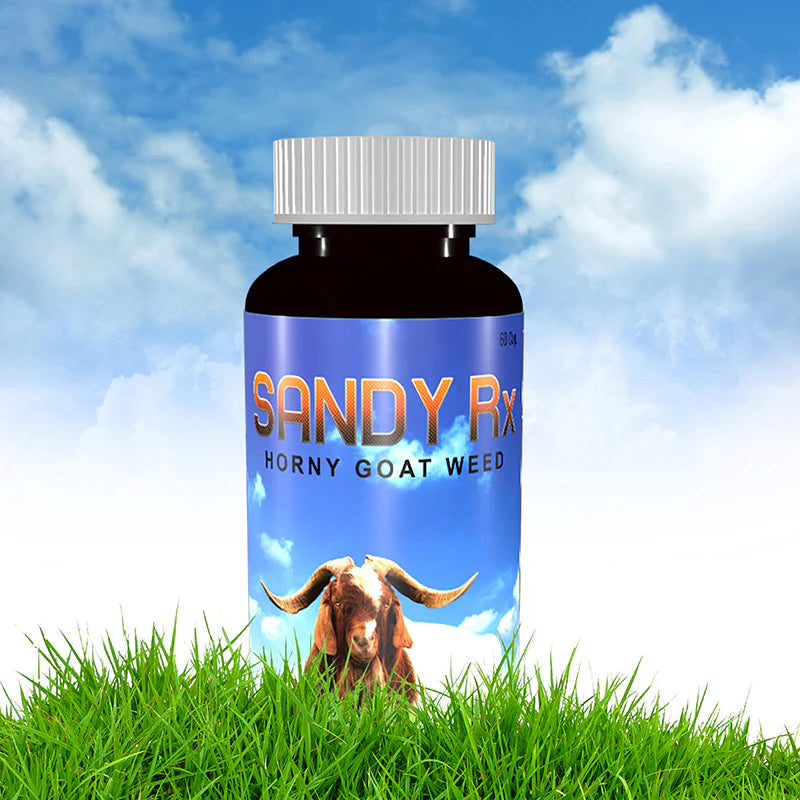 Sandy Rx Horny Goat Weed Supplement | Ayurvedic Hormone Balancer & Libido Booster | Supports Estrogen & Testosterone Levels