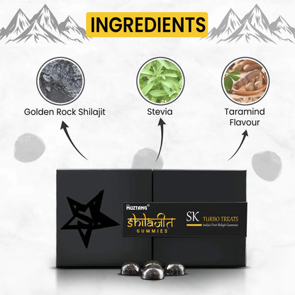 SK Turbo Treats Shilajit Gummies | Pure Himalayan Shilajit Gummies | Best Shilajit For Men