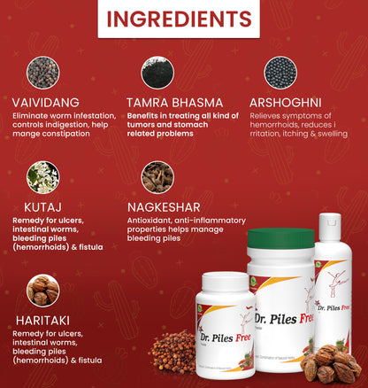 Dr Piles Free | Piles Treatment | Piles Solution without Surgery | Piles Tablet | Piles External Hemorrhoids Medicine | Ayurvedic Medicine for Piles, Fissure & Fistula